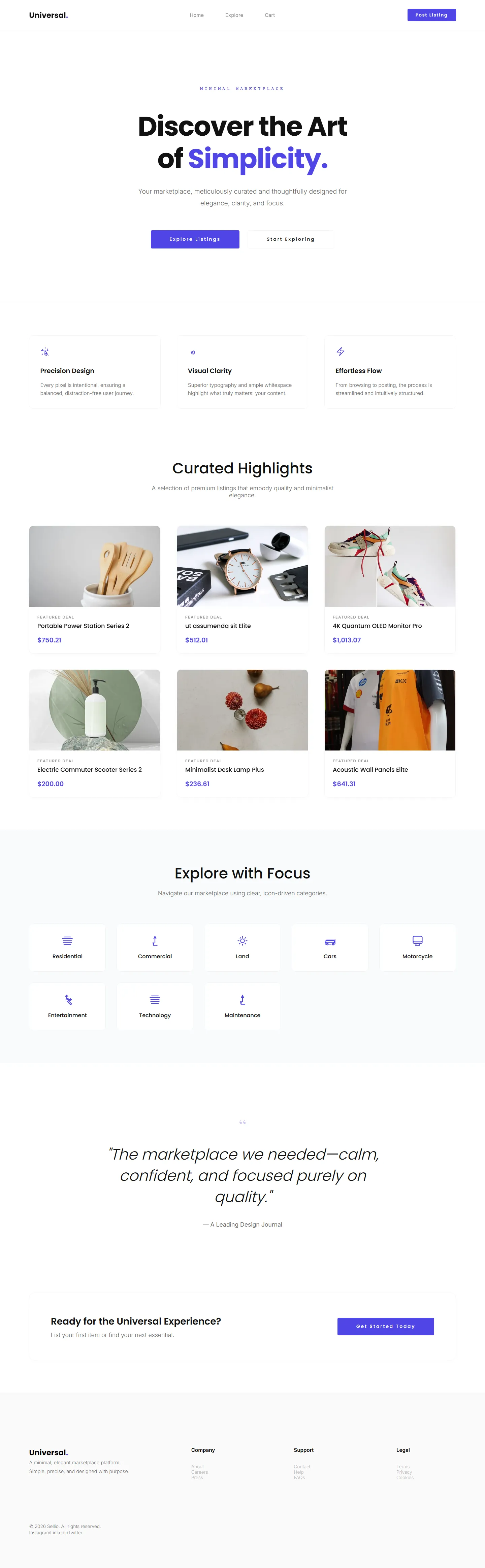 Minimal Store
